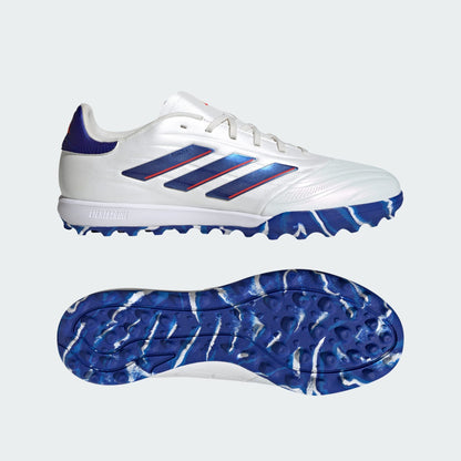 adidas Copa Pure 2 Elite Artificial Turf Soccer Shoes | Cloud White-Lucid Blue-Solar Red | Men's