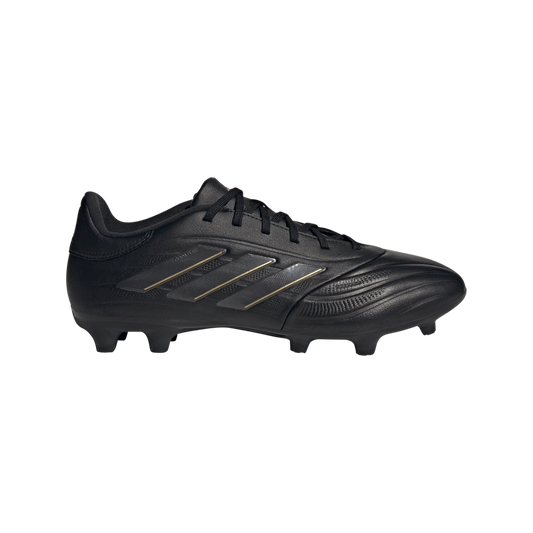 adidas Copa Pure 2 League Firm Ground Soccer Cleats | Core Black-Carbon-Gold Metallic | Men's