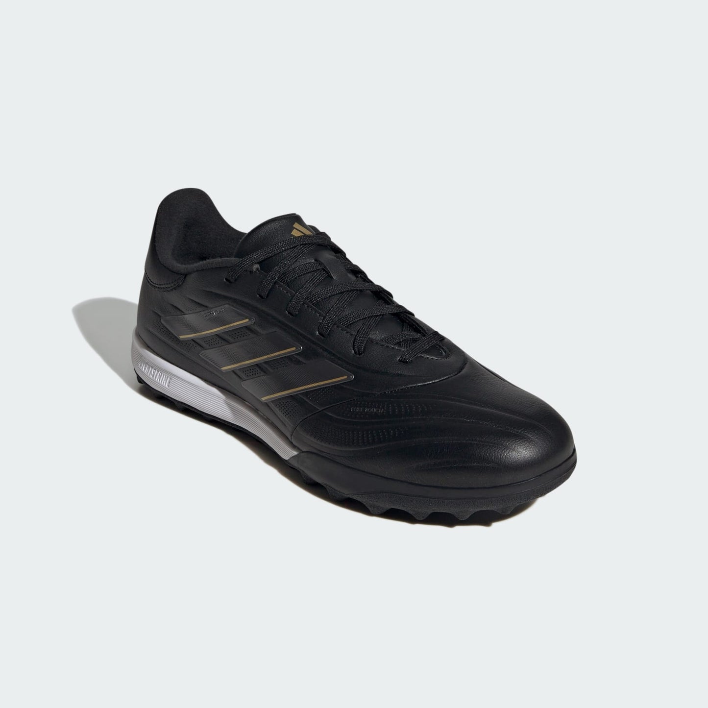 adidas Copa Pure 2 League Artificial Turf Soccer Shoes | Core Black-Carbon-Gold Metallic | Men's