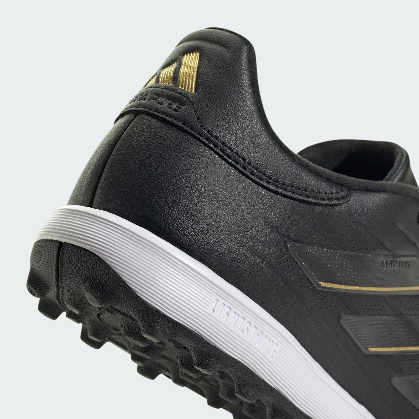 adidas Copa Pure 2 League Artificial Turf Soccer Shoes | Core Black-Carbon-Gold Metallic | Men's