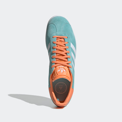 adidas Originals Gazelle Inter Miami CF Shoes | Easy Mint-Cloud White-Easy Orange | Men's