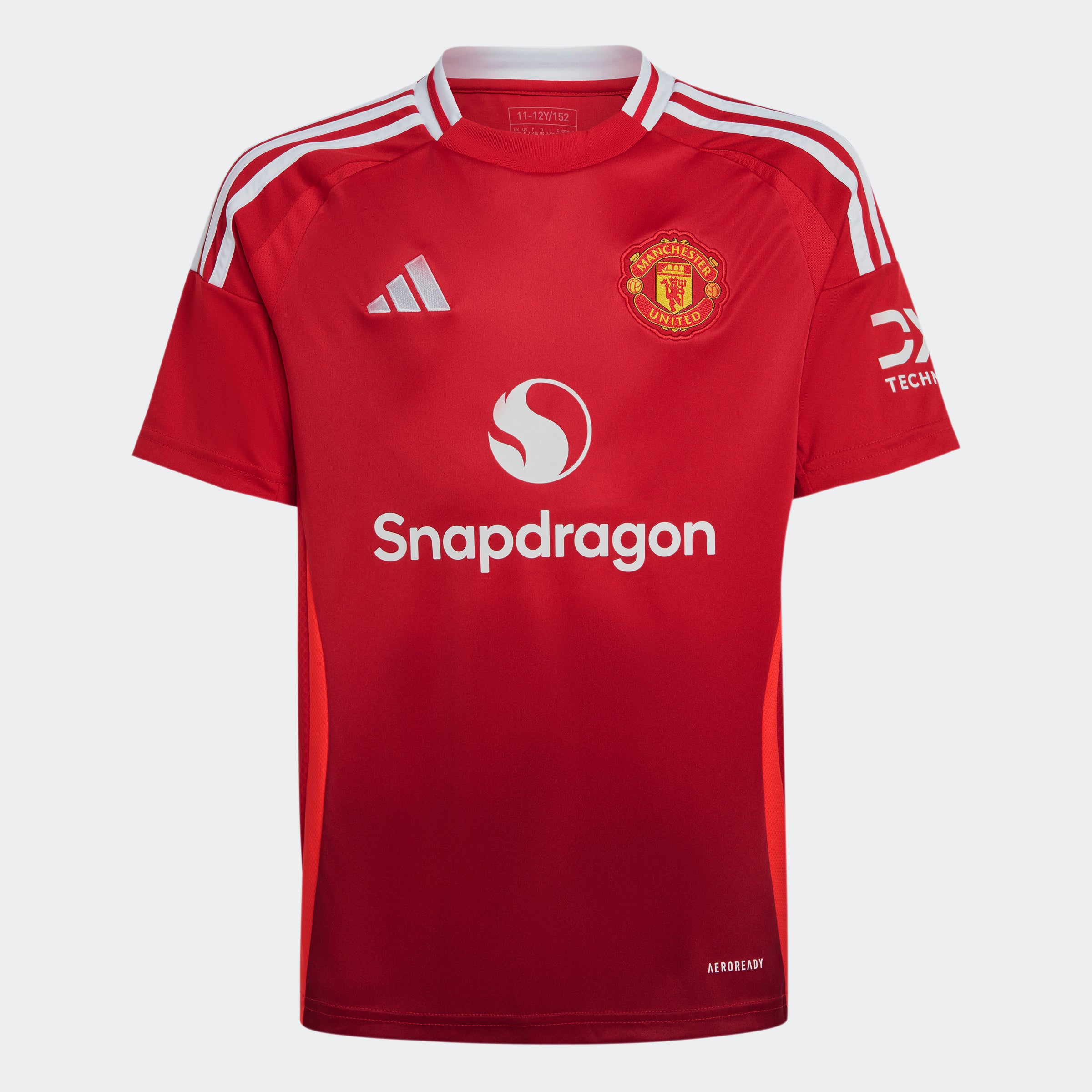 adidas Manchester United 24 25 Home Jersey Kids stripe 3 adidas