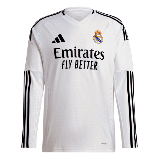 adidas Real Madrid 24/25 Long Sleeve Home Jersey | Men's