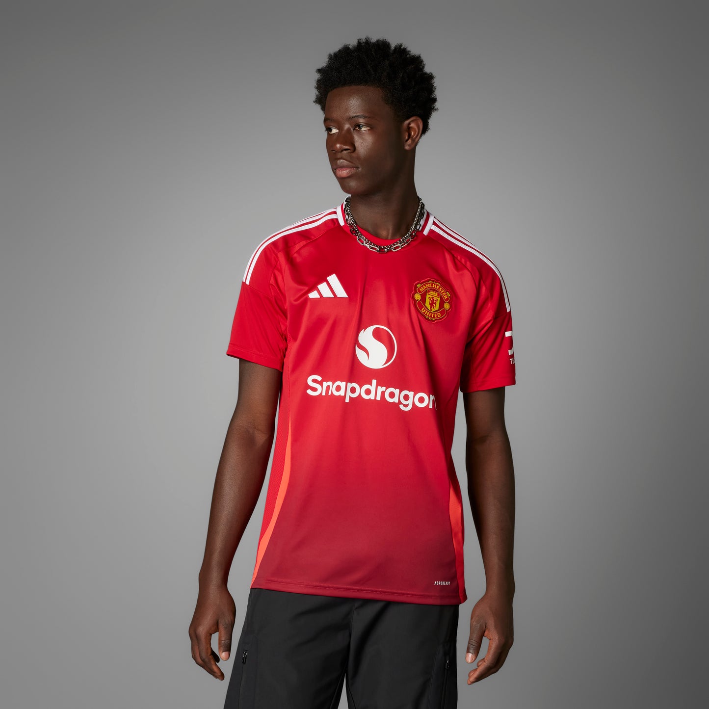 adidas MANCHESTER UNITED 24/25 HOME Soccer Jersey | MUFC Red | Men's