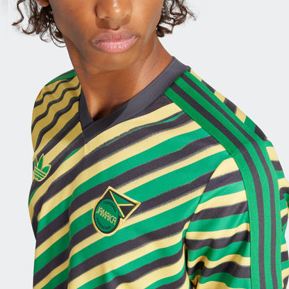 adidas Jamaica Trefoil Jersey | Spring Yellow | Men's