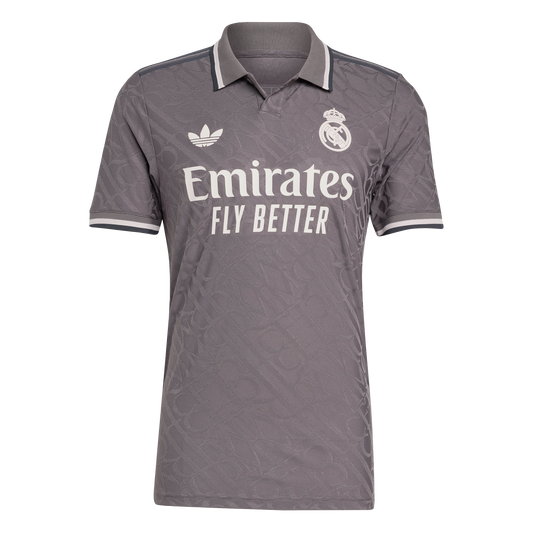 adidas Real Madrid 24/25 Authentic Third Jersey | Gray-Charcoal | Men's