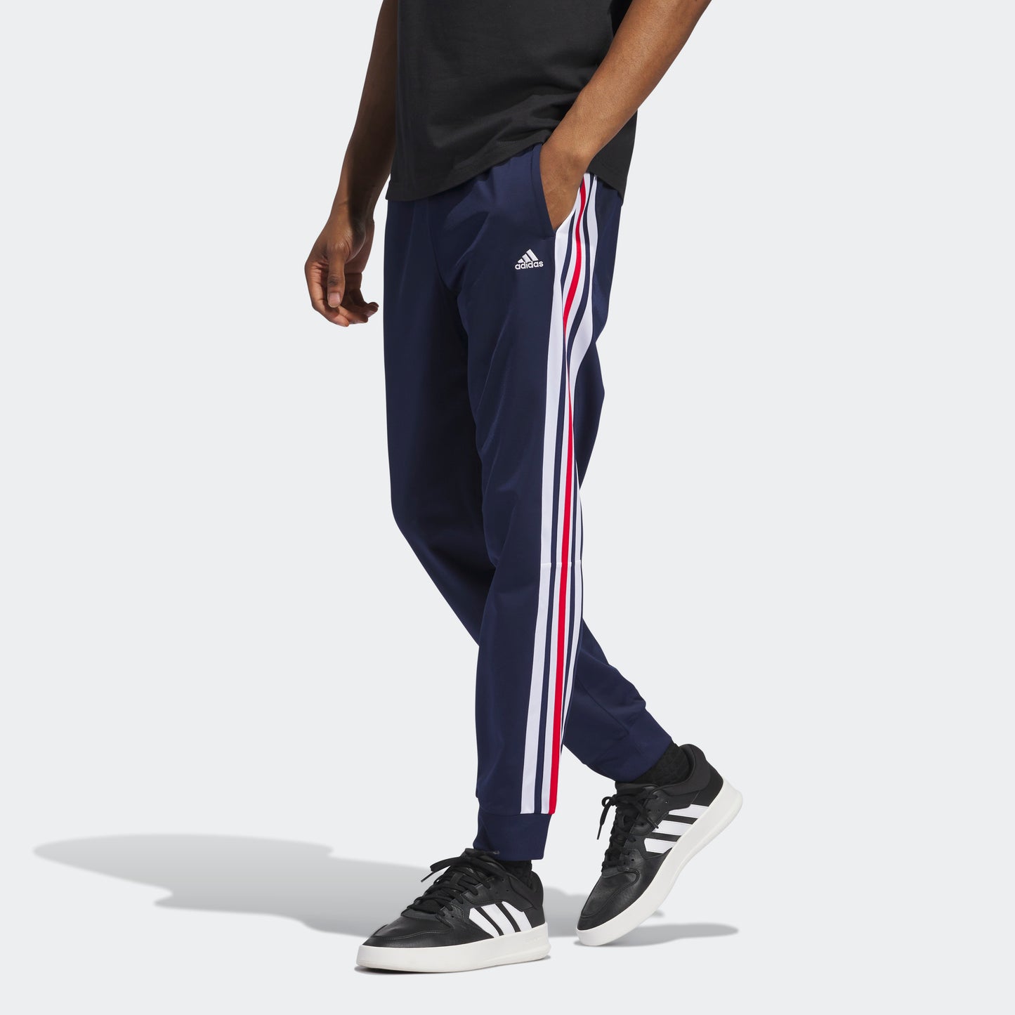 adidas Essentials Color Block Tricot Track Tracksuit Bottoms