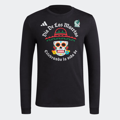 adidas SKULL SOMBRERO M FRESH Long Sleeve Tee | Black | Men's