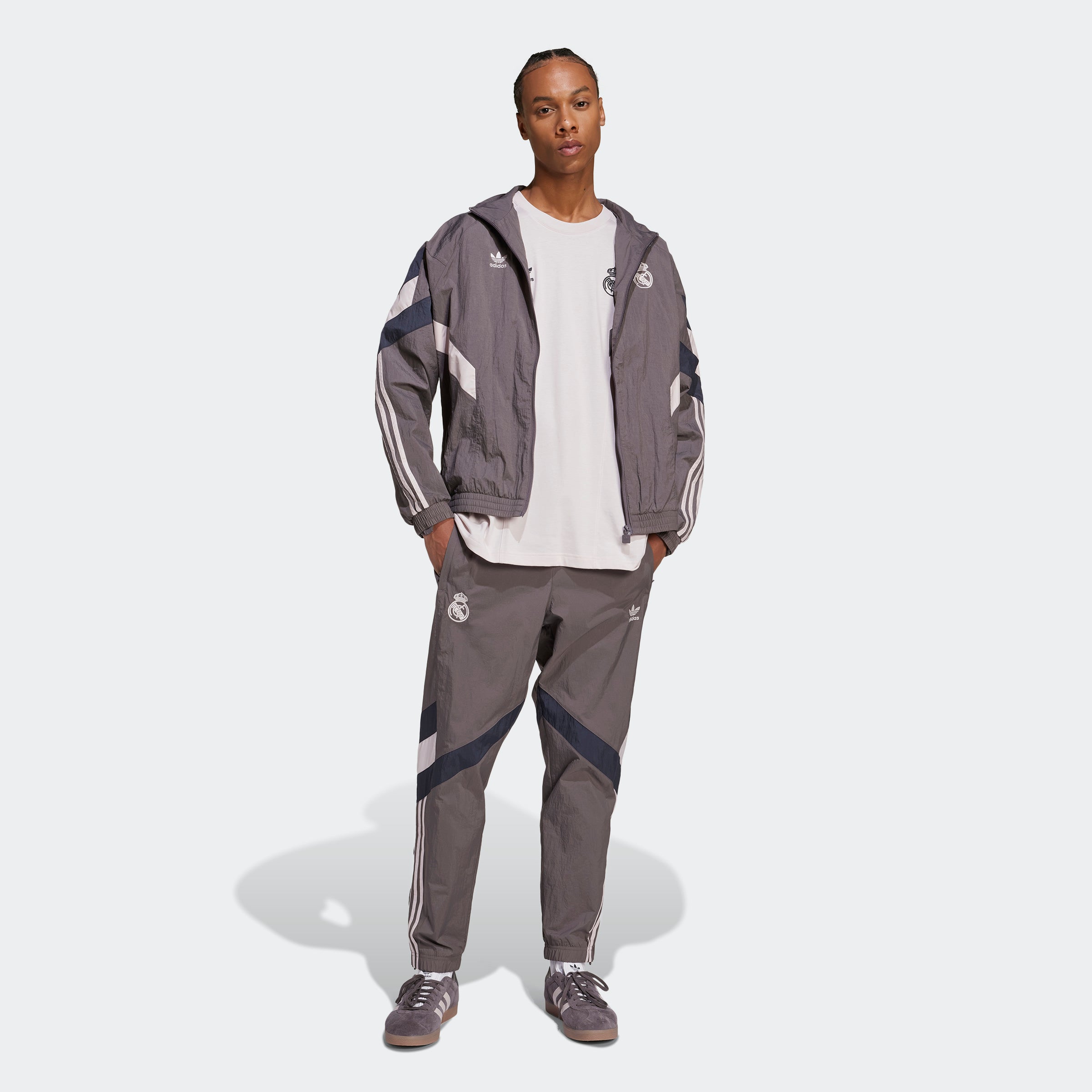 Adidas Real Madrid Originals Track Pants Charcoal Grey S