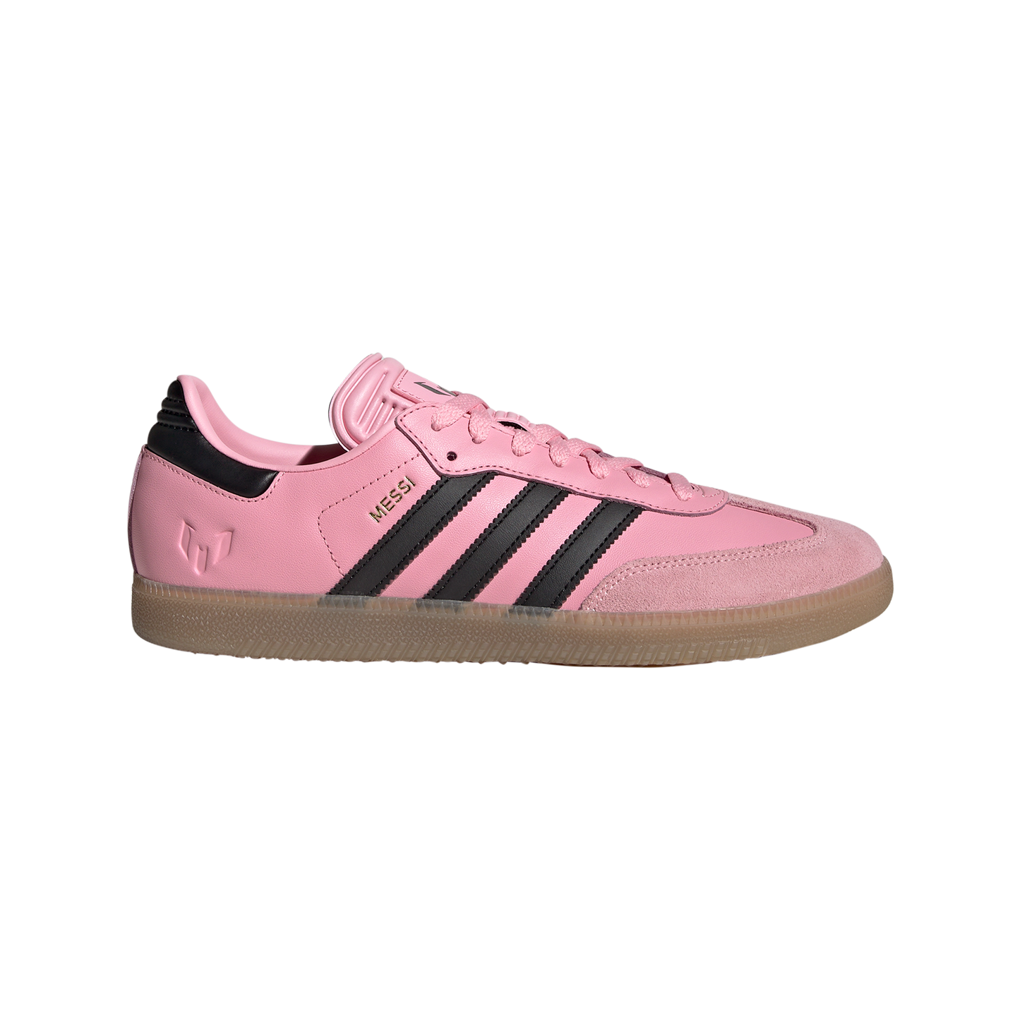 adidas SAMBA MESSI Indoor Soccer Shoes | Light Pink-Core Black-Gum | Men's