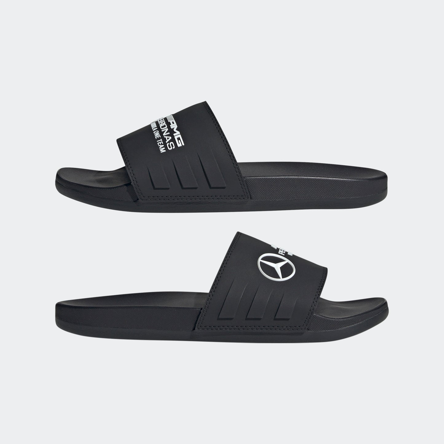 adidas MERCEDES-AMG PETRONAS FORMULA ONE TEAM ADILETTE COMFORT Slides | Core Black-Cloud White | Men's