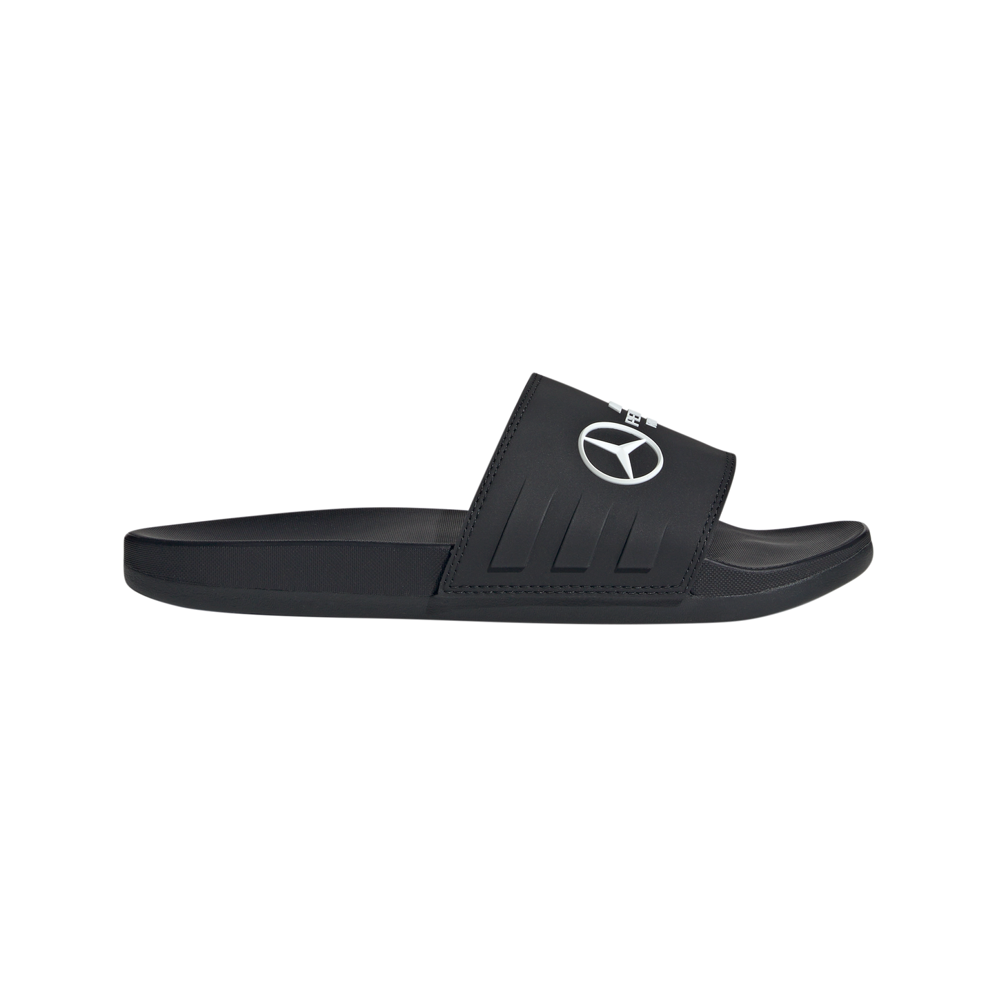 adidas MERCEDES-AMG PETRONAS FORMULA ONE TEAM ADILETTE COMFORT Slides | Core Black-Cloud White | Men's