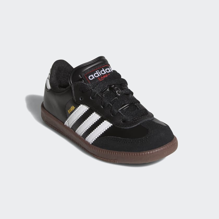 adidas Originals SAMBA CLASSIC Indoor Soccer Shoes | Core Black-Cloud White | Kid's Unisex