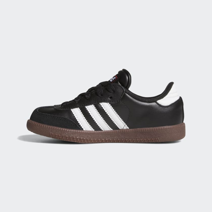 adidas Originals SAMBA CLASSIC Indoor Soccer Shoes | Core Black-Cloud White | Kid's Unisex