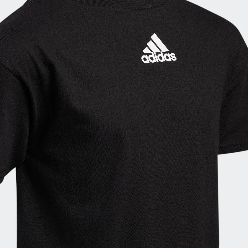 adidas AMPLIFIER | T-Shirt Youth | 3 adidas stripe – Black