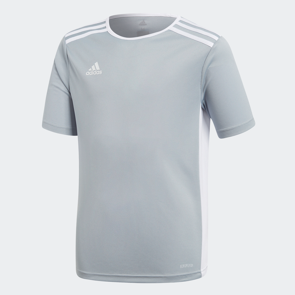 Hoofdstraat bros cache adidas ENTRADA 18 Soccer Jersey | Light Grey | Youth | stripe 3 adidas