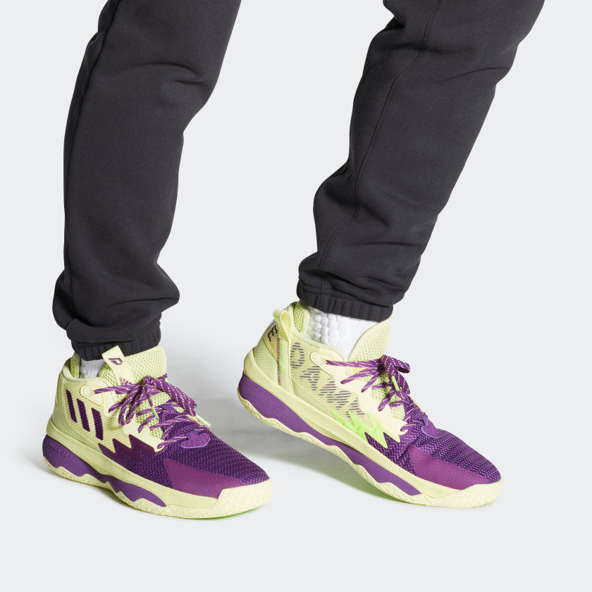 Mistillid automatisk Gammel mand adidas DAME 8 Shoes | Yellow-Purple | Adult-Unisex | stripe 3 adidas