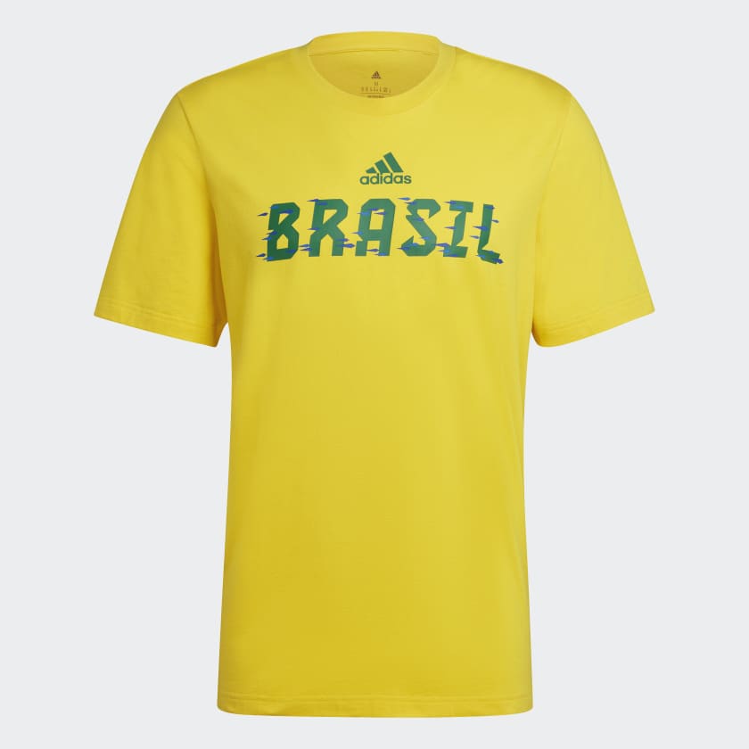 Irónico Revisión Pedagogía adidas FIFA WORLD CUP 2022™ Brazil Tee | Yellow | Men's | stripe 3 adidas