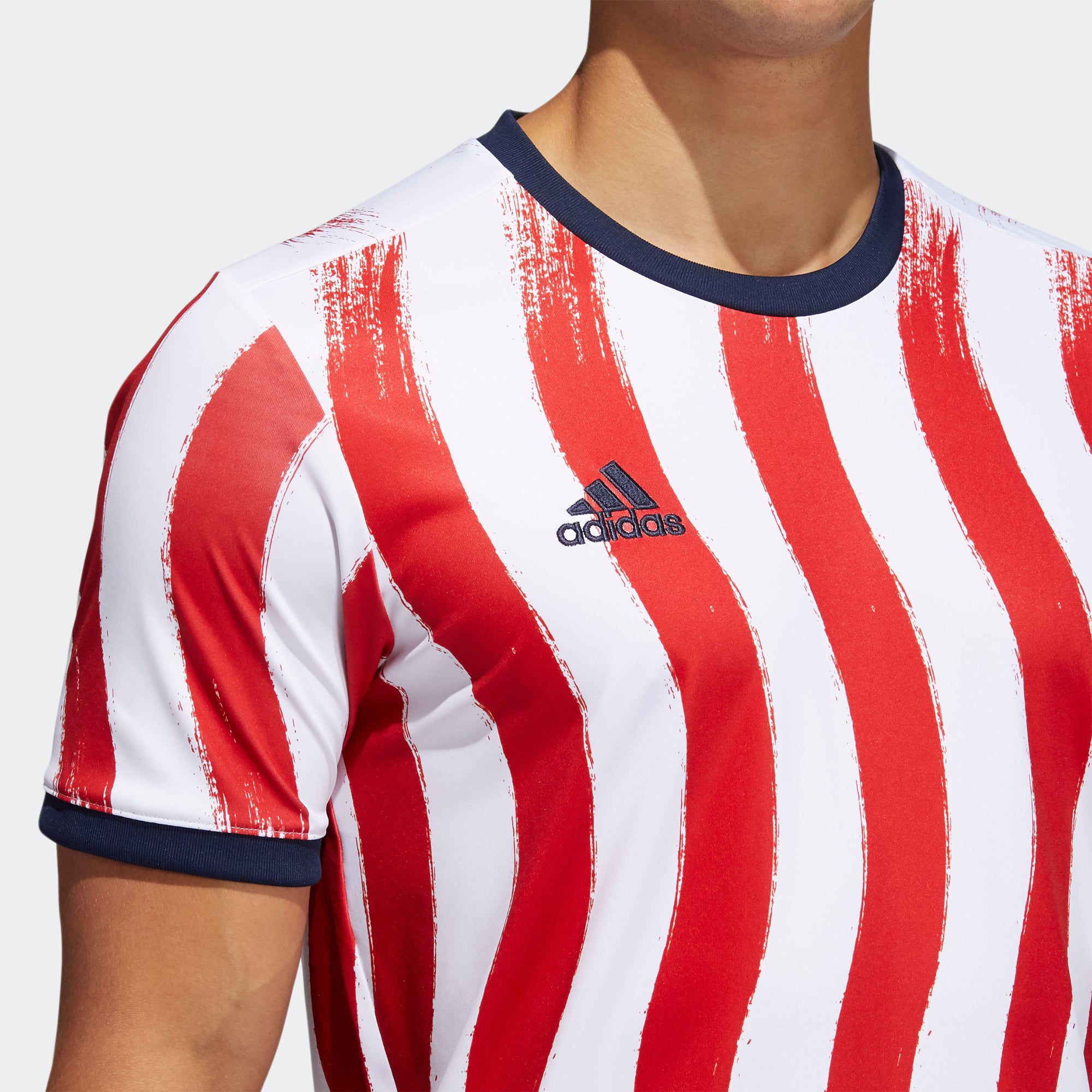 Red white blue adidas shirt online