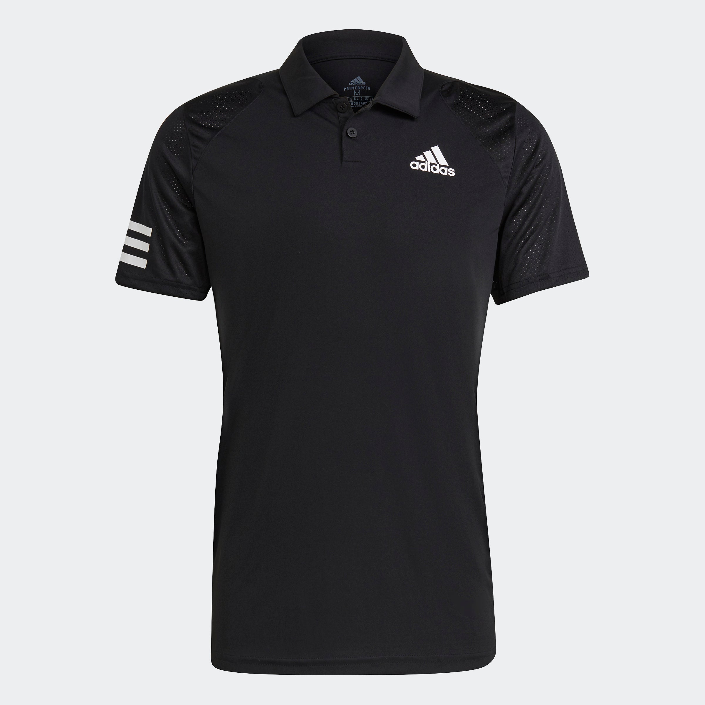 adidas TENNIS CLUB 3-STRIPES Polo Shirt | Black | Men's