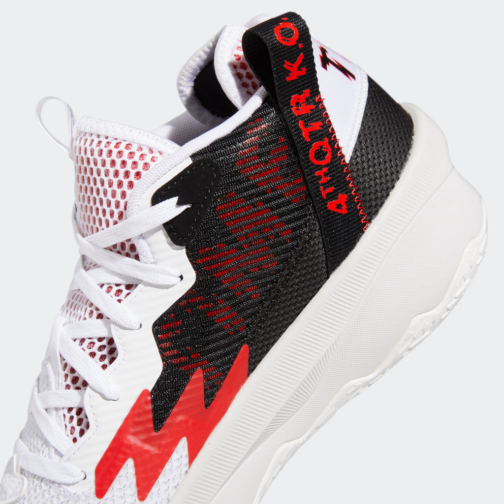 Let at ske metal tilskadekomne adidas DAME 8 Shoes | White-Red | Adult-Unisex | stripe 3 adidas