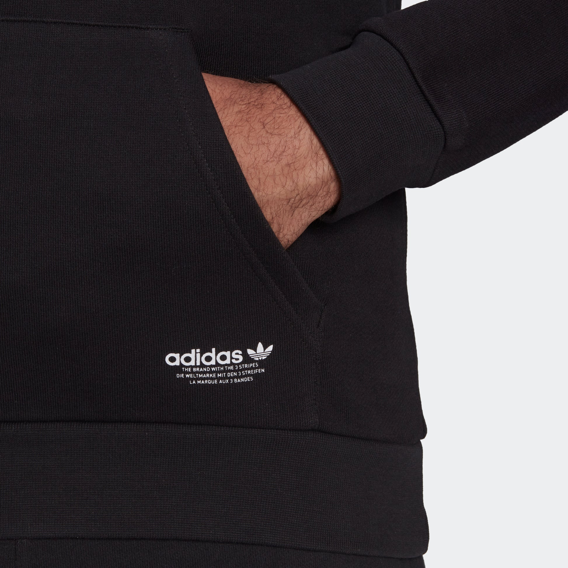 adidas Originals TREFOIL – | Hoodie 3 Men\'s PIXELATED stripe | Black adidas