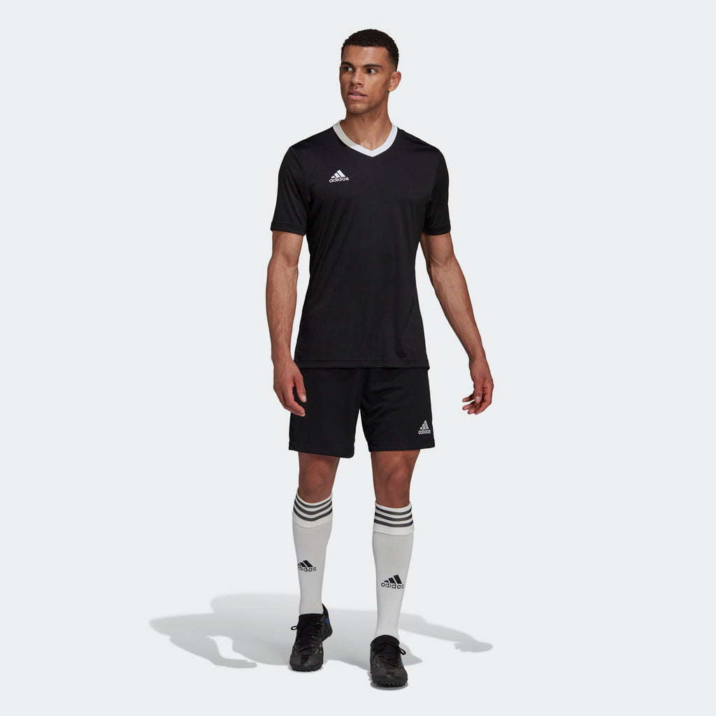 periódico Mancha de múltiples fines adidas ENTRADA 22 Soccer Jersey | Black | Men's | stripe 3 adidas