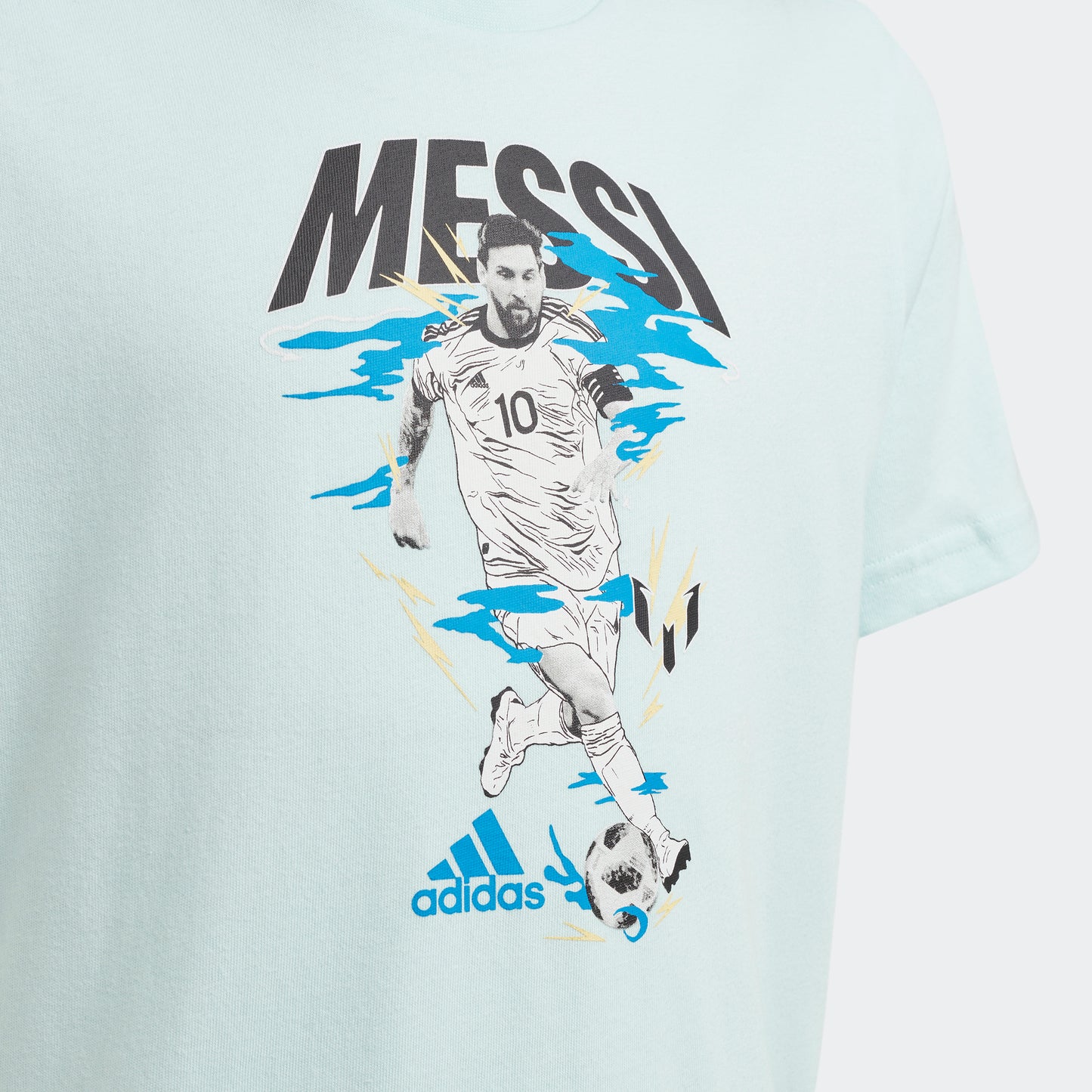 Adidas Messi Graphic T-Shirt in Black - Size M