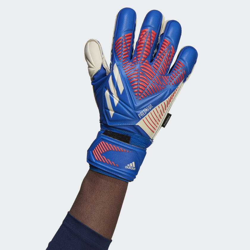 Vluchtig was Chemicus adidas PREDATOR MATCH FINGERSAVE Goalkeeper Gloves | Hi-Res Blue | Unisex |  stripe 3 adidas