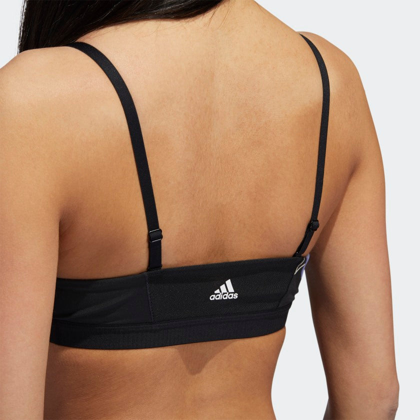 adidas FLORAL GFX Low Support Sports Bra, Black
