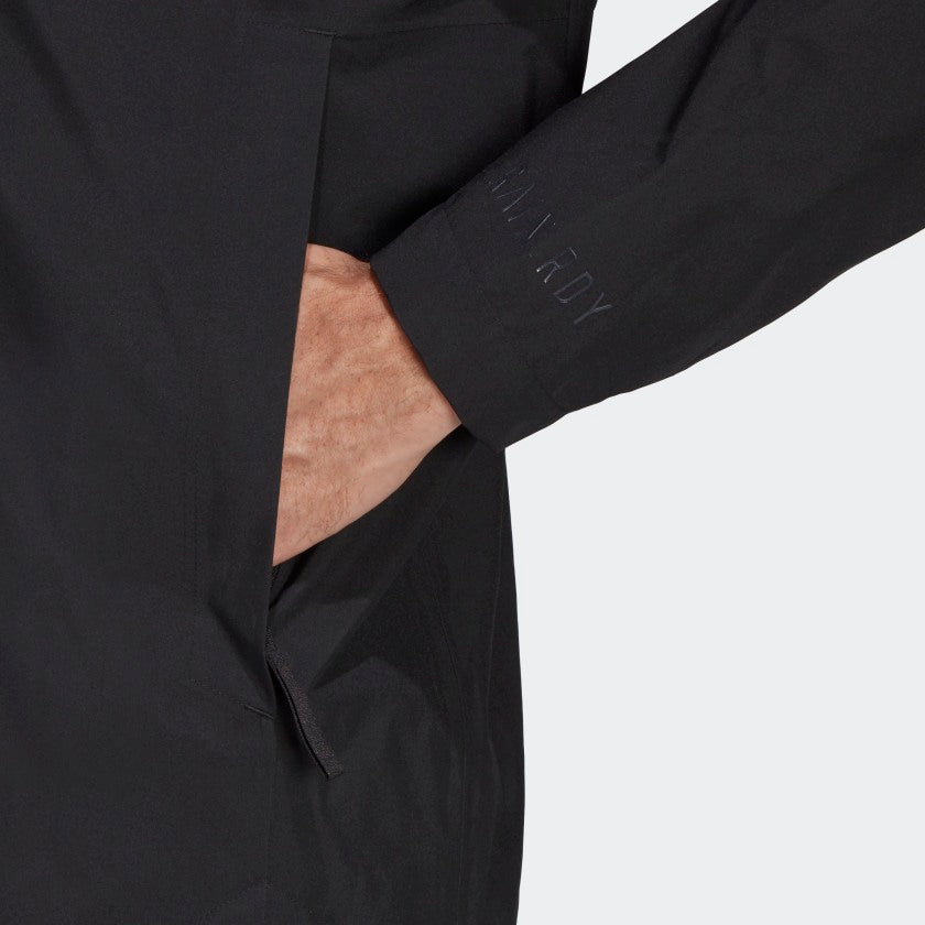 Waterproof Black adidas TRAVEER Jacket stripe Men\'s | | adidas 3 – RAIN.READY