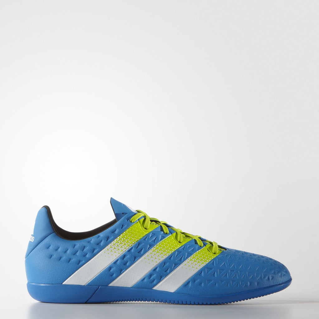 preferible Peave ira adidas ACE 16.3 Indoor Soccer Shoes | Shock Blue | Men's | stripe 3 adidas