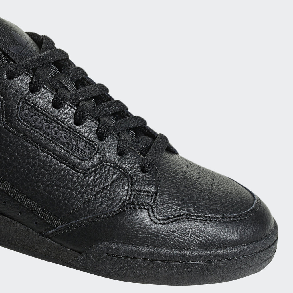 cubo Generalizar gritar adidas Originals CONTINENTAL 80 Tennis Shoes | Triple Black | Men's |  stripe 3 adidas