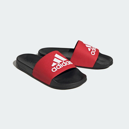 adidas ADILETTE Shower Slides | Black-Scarlet | Men's